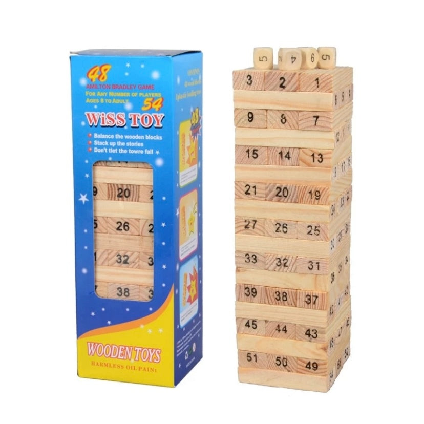 Stacking tower wooden