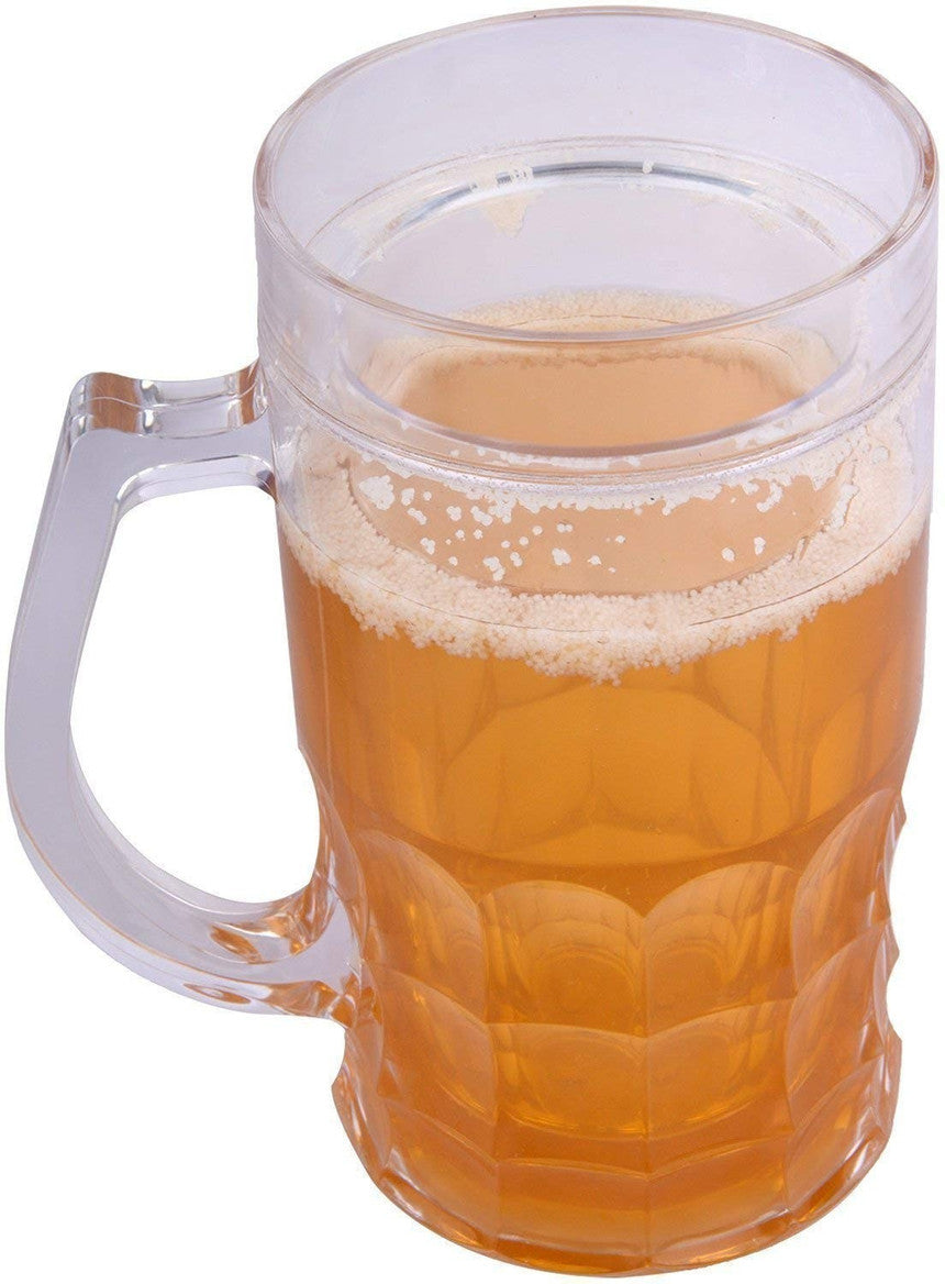 Decor Affair Frosty Beer Mug with Double Wall Freezing Gel