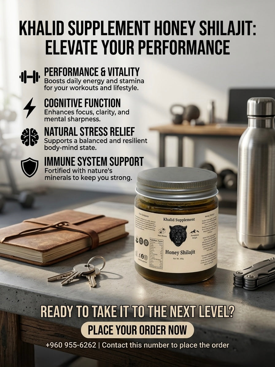 Khalid Supplement Honey Shilajit – Elevate Your Performance 180g