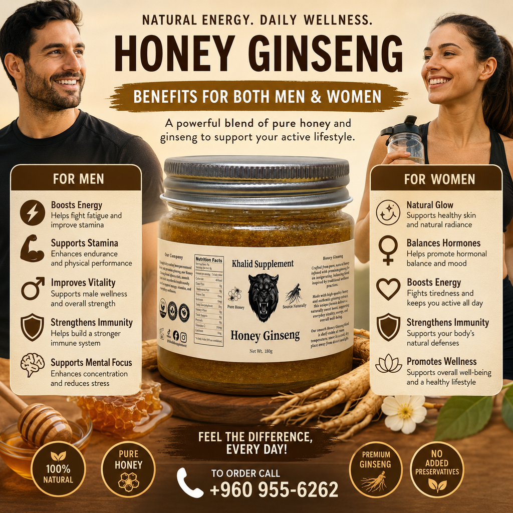 Khalid Supplement Honey Ginseng: Unearth Your Potential 180g