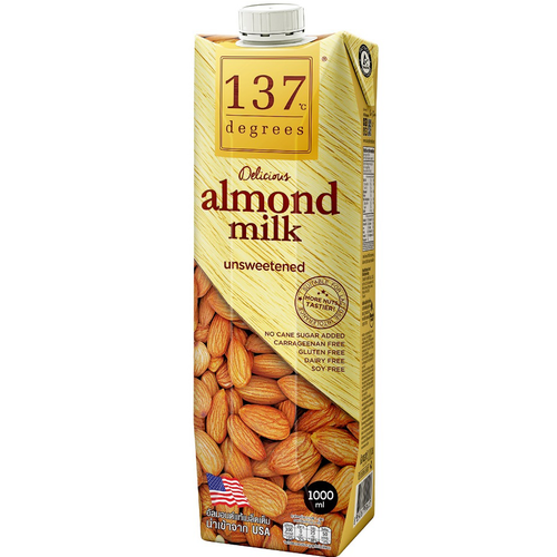 137 Degrees Unsweetened Almond Milk 1000ml.