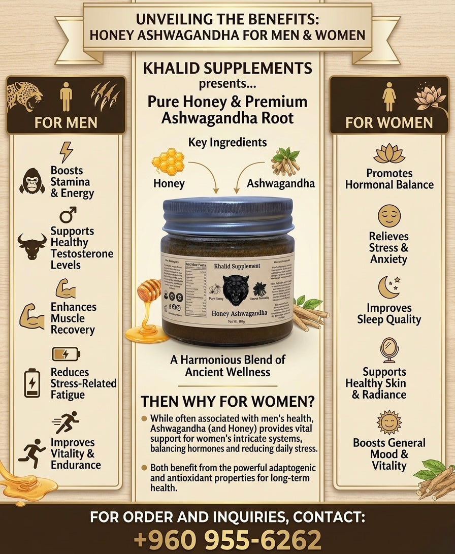 Boost Your Vitality Naturally – Khalid Honey Ashwagandha 180g