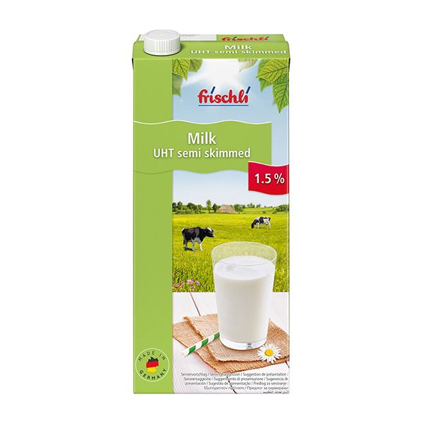 Frischli semi-skimmed milk is a low-fat milk 1L