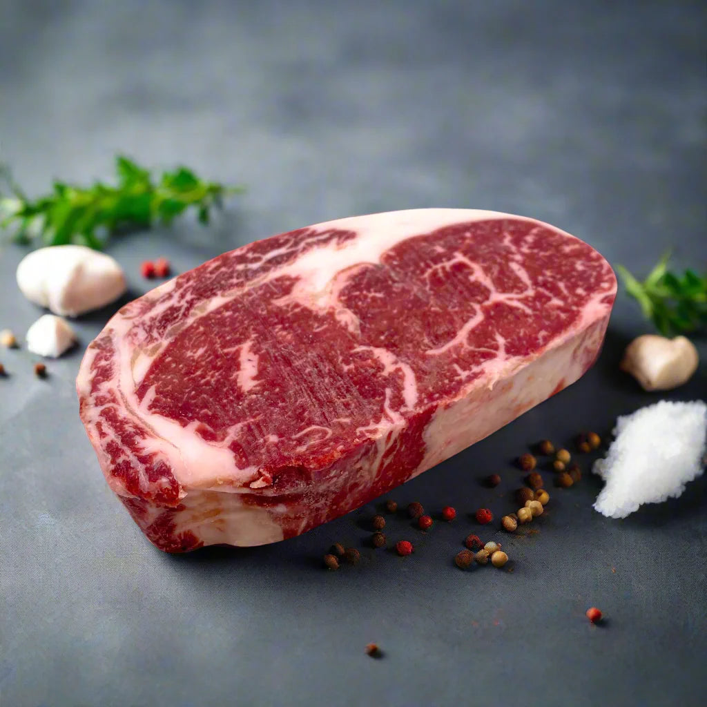 Wagyu ribeye steak grading of MB 6/7 ( random weight )